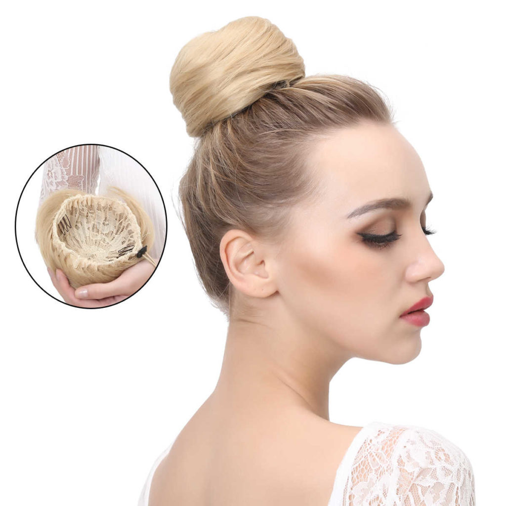 Polly: Ponytail Bun - Diva Maker Hair Prosthetics - Clip on ponytail bun